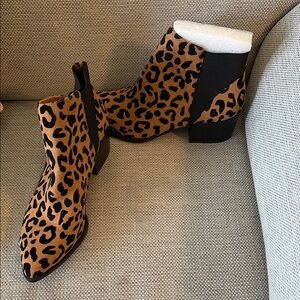 Leopard Print Ankle Boots